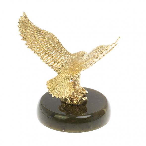 Бронзовая статуэтка &amp;quot;Орел&amp;quot; на нефрите 8х8х10,5 см 128922
