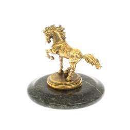 Статуэтка "Лошадка" змеевик (металл) символ 2026 года