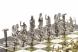 Настольные шахматы &amp;quot;Римские лучники&amp;quot; 28х28 см камень мрамор змеевик 120739