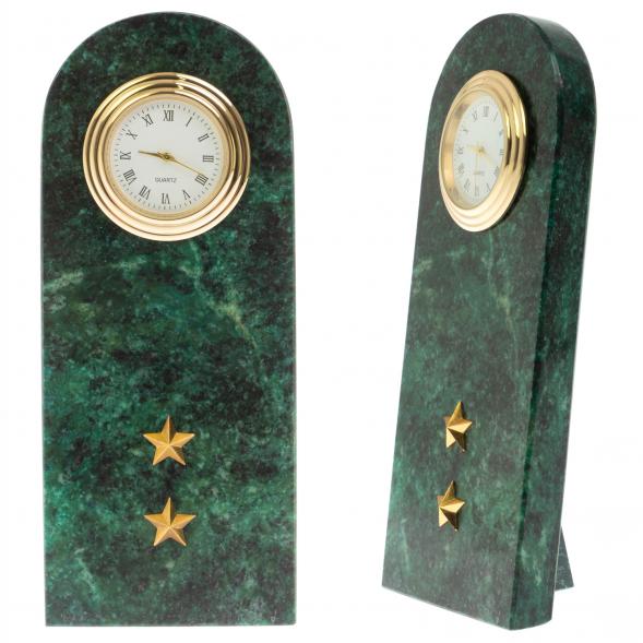 Часы сувенирные  &amp;quot;Погон-прапорщик МВД&amp;quot; из змеевика 129845