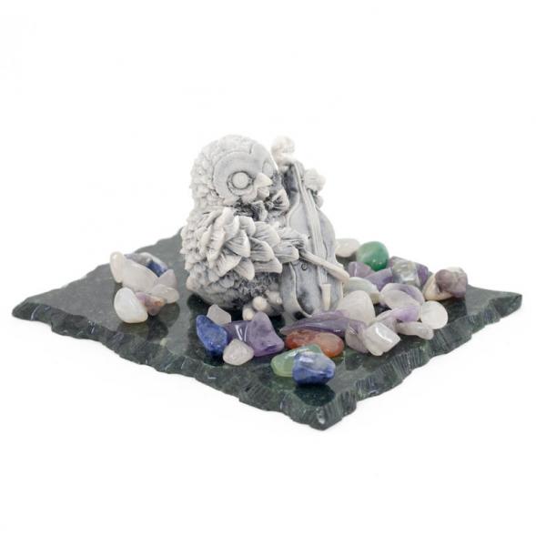 Сувенир из мрамолита &amp;quot;Сова-музыкант&amp;quot; 116324