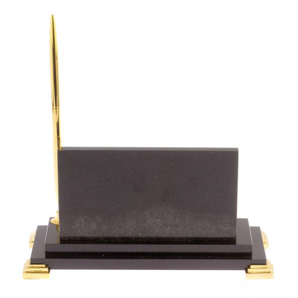 Визитница с часами &amp;quot;Стандарт&amp;quot; долерит мрамор 125854