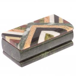 Каменная шкатулка "Мозаика" 15х7х5 см