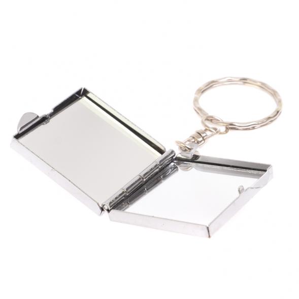 Складное зеркало брелок из афганского лазурита квадратное 126610