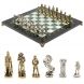 Шахматы подарочные &amp;quot;Рыцари&amp;quot; доска 36х36 мрамор змеевик 128162