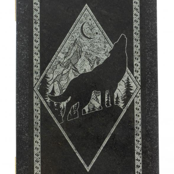 Нарды каменные &amp;quot;Волк и медведь. Роза ветров&amp;quot; из габбро-диабаза 128407