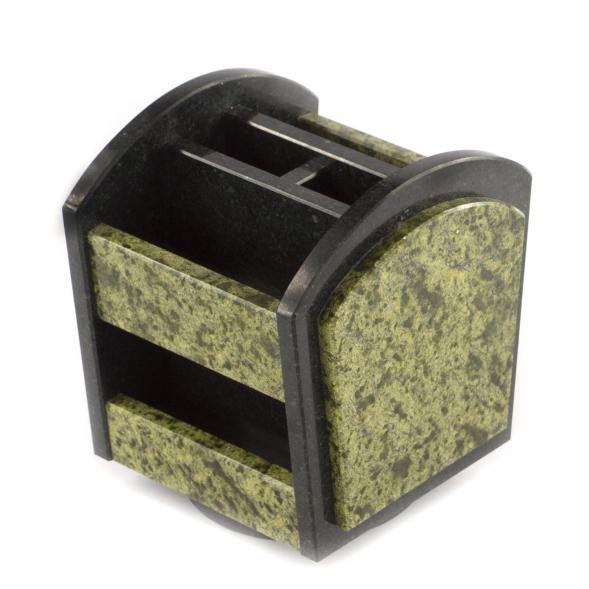 Настольный органайзер камень змеевик вращающийся 121243