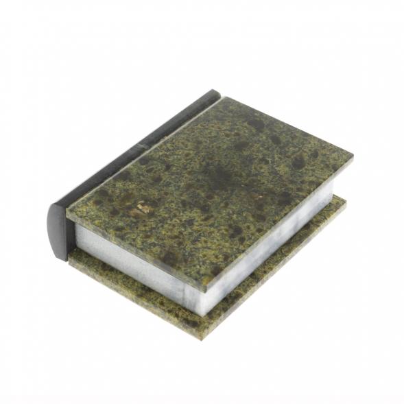 Шкатулка в виде книги &amp;quot;Книжка&amp;quot; камень змеевик малая 9,5x8x3 см 112089