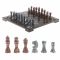 Шахматы с гравировкой "Турнирные" доска 36х36 змеевик, мрамор, лемезит