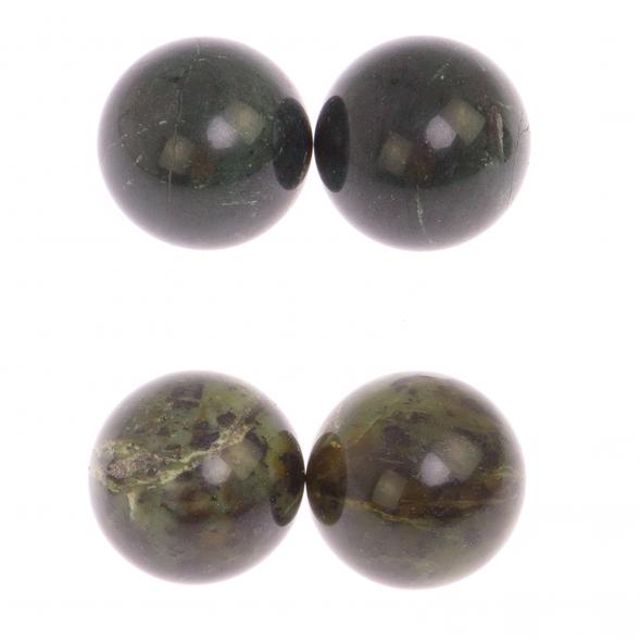 Нефритовые массажные шары 3,5 см / шары для массажа рук из нефрита