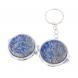 Складное зеркало брелок из афганского лазурита круглое 126611