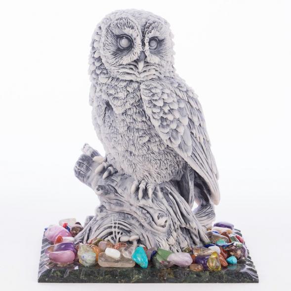 Сувенир &amp;quot;Сова №2&amp;quot; из мрамолита 119005