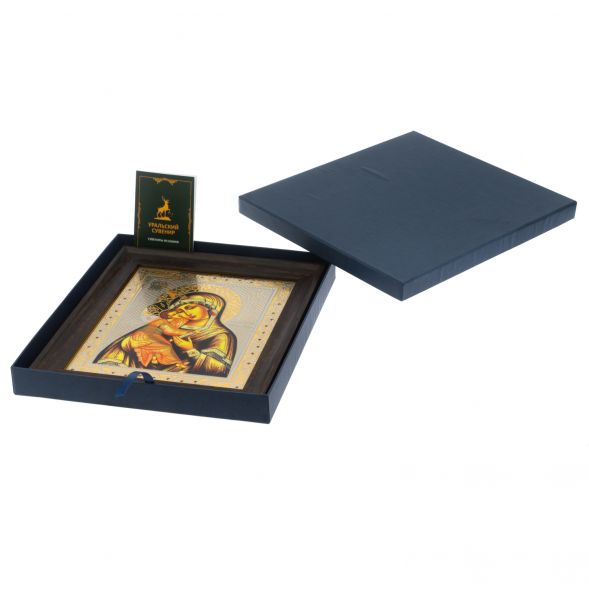 Икона &amp;quot;Владимирская Божья Матерь&amp;quot; 24,5х28,5 см Златоуст 128007