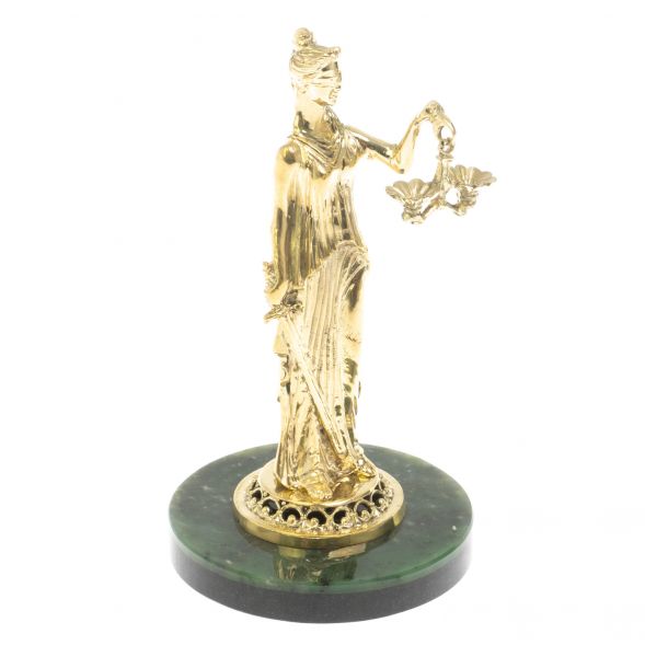 Статуэтка &amp;quot;Фемида&amp;quot; на нефрите 8х8х14,5 см 128925