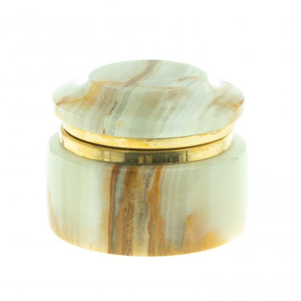 Шкатулка из оникса &amp;quot;Грибок&amp;quot; 6,4х4,7 см (2,5) 124341