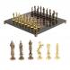 Шахматы &amp;quot;Ренессанс&amp;quot; доска 36х36 см змеевик, лемезит фигуры цвет бронза-золото 124880
