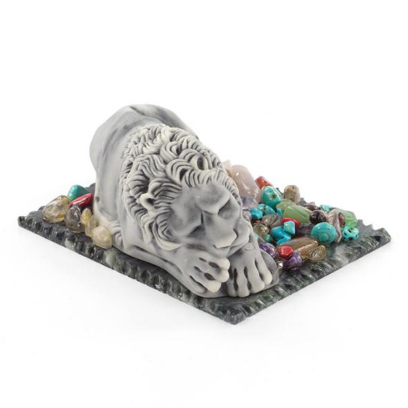 Сувенир &amp;quot;Лев спит&amp;quot; из мрамолита 119470