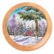 Тарелка декоративная &amp;quot;Зима&amp;quot; 25 см каменная крошка 119571