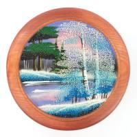 Тарелка декоративная &amp;quot;Зима&amp;quot; 25 см каменная крошка 119571