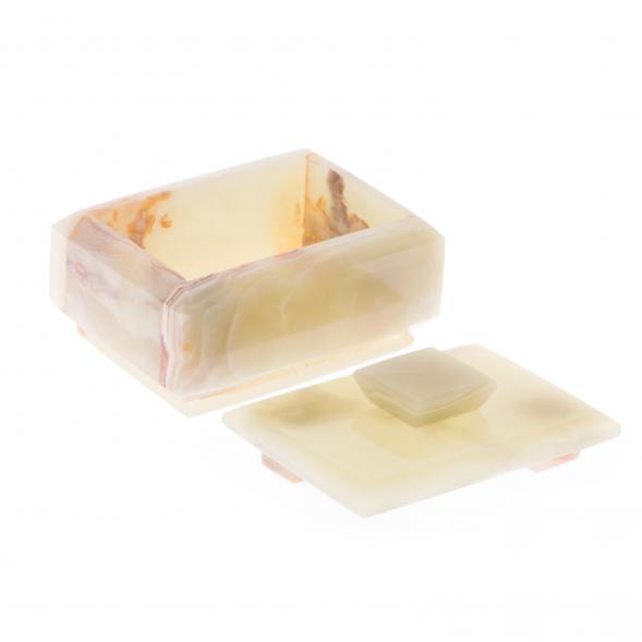 Шкатулка прямоугольная камень оникс 10,3х7,5х6,7 см (3х4) 121892