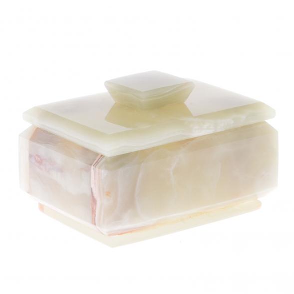 Шкатулка прямоугольная камень оникс 10,3х7,5х6,7 см (3х4) 121892