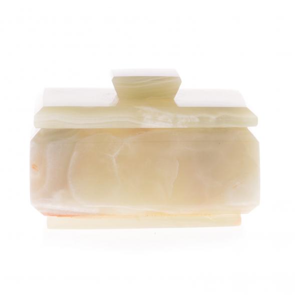 Шкатулка прямоугольная камень оникс 10,3х7,5х6,7 см (3х4) 121892