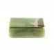 Шкатулка прямоугольная из оникса зелено-коричневая 12,5х9х5 см (3,5х5) 124342