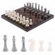 Шахматы &amp;quot;Стаунтон&amp;quot; из мрамолита 40х40 см лемезит / змеевик 126453