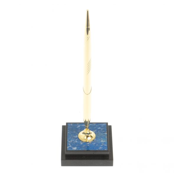 Подставка под ручку из иркутского лазурита 6,5х6,5х21,5 см 127545