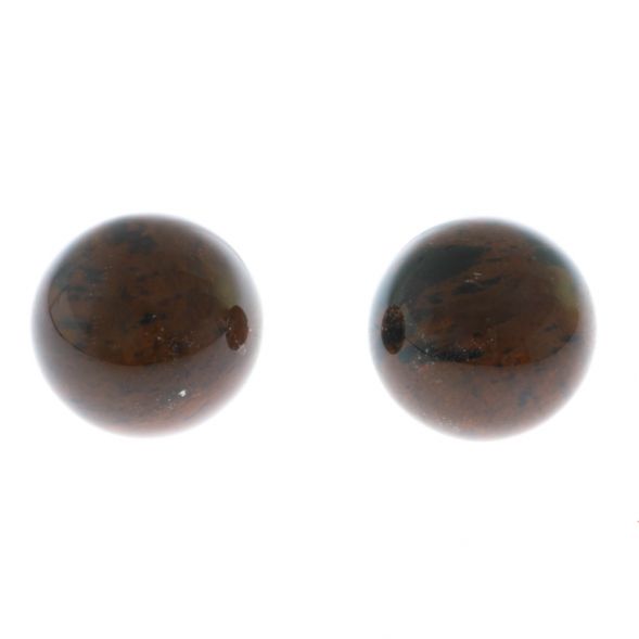Шары массажные 3,7 см из коричневого обсидиана 128331