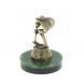 Статуэтка «Змея с дудочкой» бронза на подставке из нефрита 128628