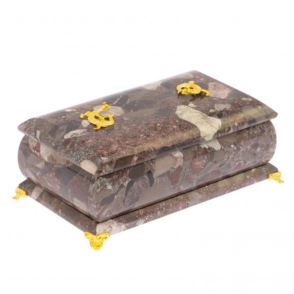 Шкатулка из камня конгломерат &amp;quot;Дуэт&amp;quot; 126147