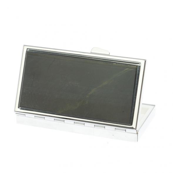 Таблетница на 7 отделений камень соколиный глаз цвет серебро 126990