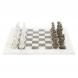 Шахматы &amp;quot;Дебют&amp;quot; доска 38х38 см из белого мрамора и ракушечника 127067