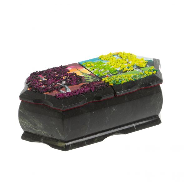 Шкатулка с двумя отделениями &amp;quot;Рассвет / Лето&amp;quot; 20х10х7,5 см 127621