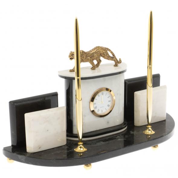 Настольный прибор &amp;quot;Гепард&amp;quot; из мрамора 129708