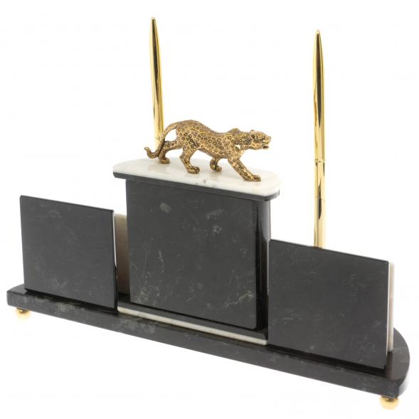Настольный прибор &amp;quot;Гепард&amp;quot; из мрамора 129708