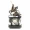 Бронзовые часы на камне "Георгий Победоносец" мрамор в кейсе