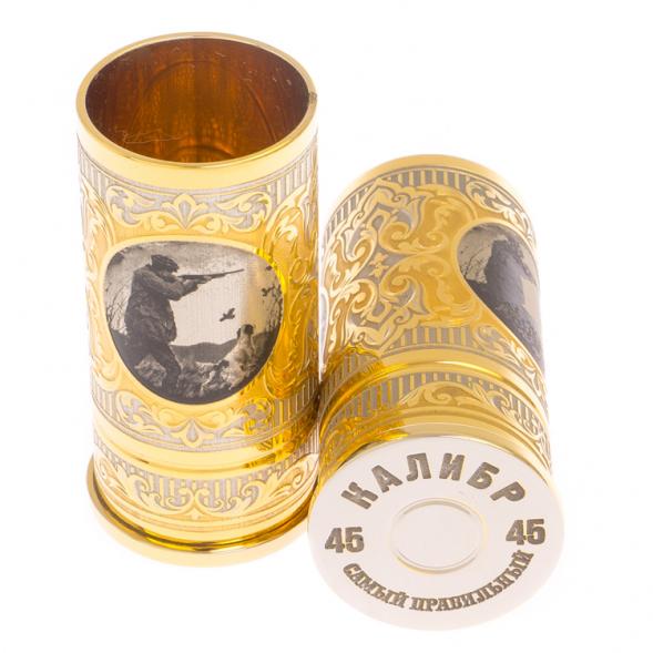 Набор из двух стопок &amp;quot;Охотник&amp;quot; 40 мл Златоуст 125707