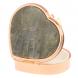 Таблетница &amp;quot;Сердце&amp;quot; на 3 отделения камень лабрадор цвет красное золото 126078