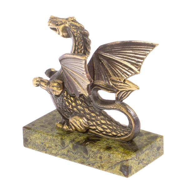 Статуэтка &amp;quot;Дракон&amp;quot; бронза змеевик 126225