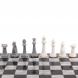 Шахматы &amp;quot;Стаунтон&amp;quot; из мрамолита 40х40 см серый мрамор / змеевик 126454