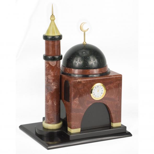 Часы &amp;quot;Мечеть&amp;quot; лемезит долерит средняя 117892