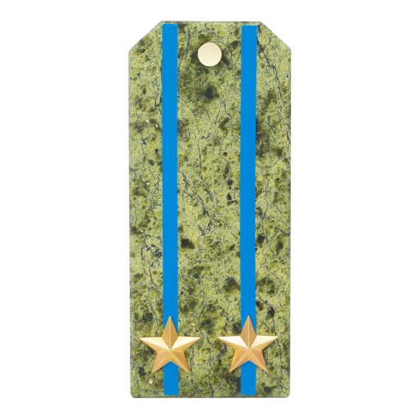 Сувенирный магнит &amp;quot;Погон Подполковник ВВС, ВКС, ВДВ&amp;quot; камень змеевик 118935