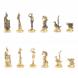 Шахматы &amp;quot;Итальянская война&amp;quot; фигуры бронза доска 28х28 см из мрамора и лемезита 128251