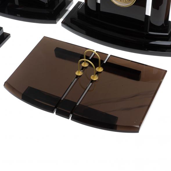 Настольный набор из черного обсидиана 128707