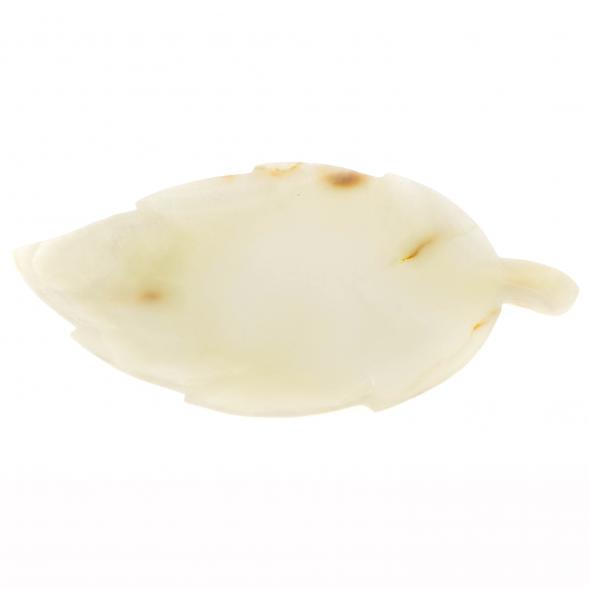 Тарелка &amp;quot;Лист&amp;quot; из оникса 22,5х15,5х1,5 см (7) 130094