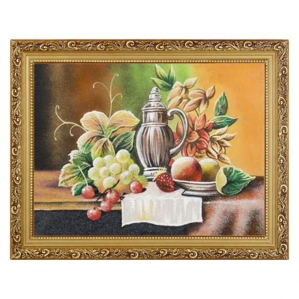 Натюрморт &amp;quot;Фрукты&amp;quot; багет 36х46 см, каменная крошка 111160
