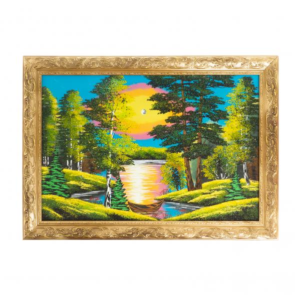Картина из каменной крошки &amp;quot;Летняя ночь&amp;quot; багет 49х69 см 122559
