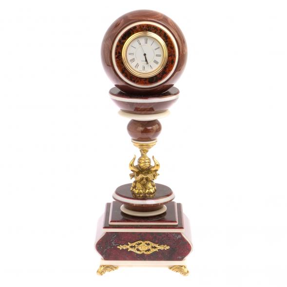 Часы антистресс &amp;quot;Шар на слоне&amp;quot; из лемезита 10,5 см 126304